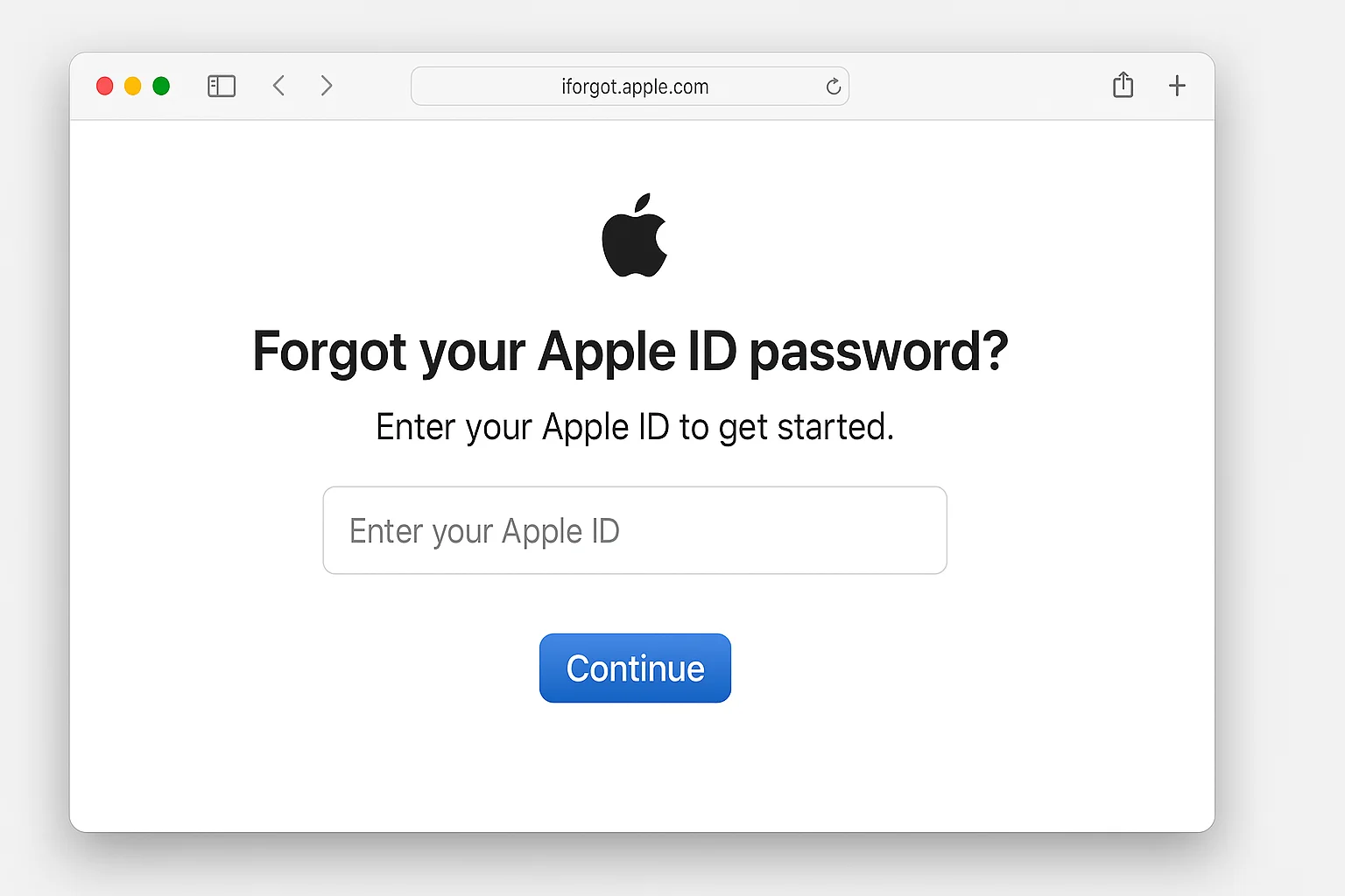 iforgot.apple id password reset