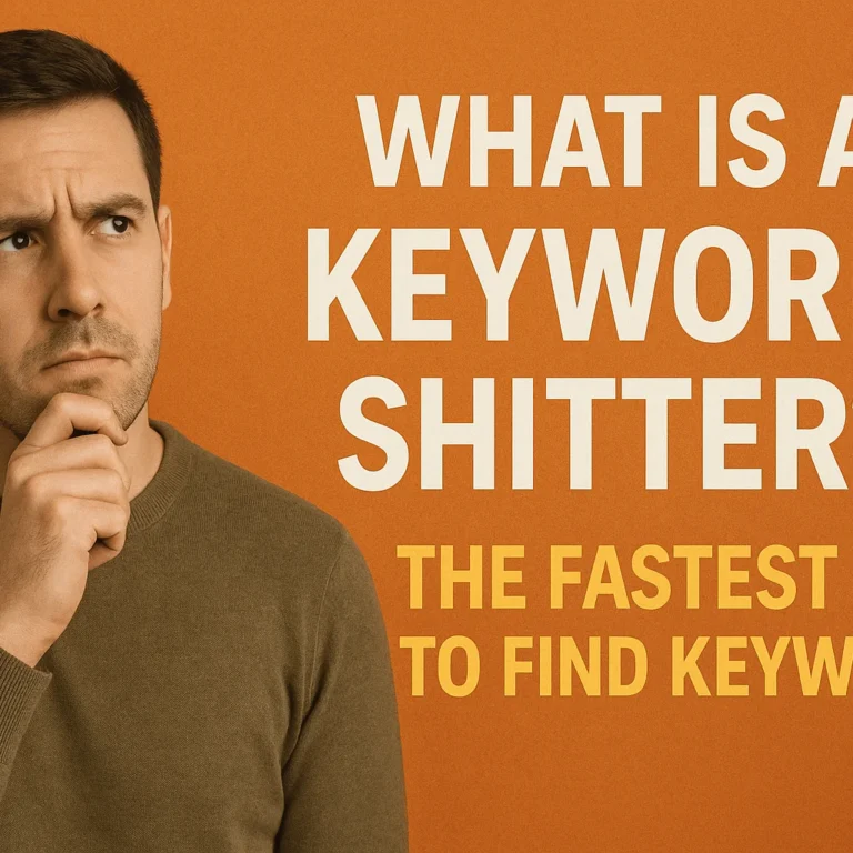 What Is a Keyword Shitter? The Fastest Way to Find Keywords"