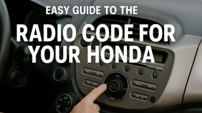 Easy Guide to the Radio Password for Honda