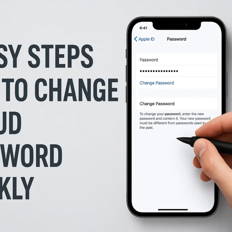 5 Easy Steps How to Change iCloud Password Quickly