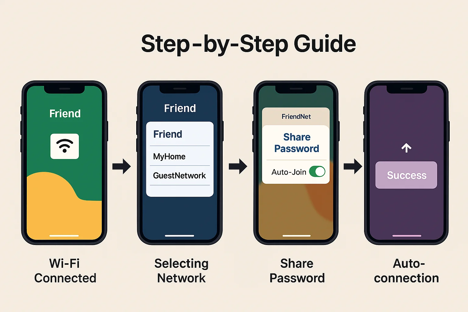 Share Wi-Fi Password on iPhone