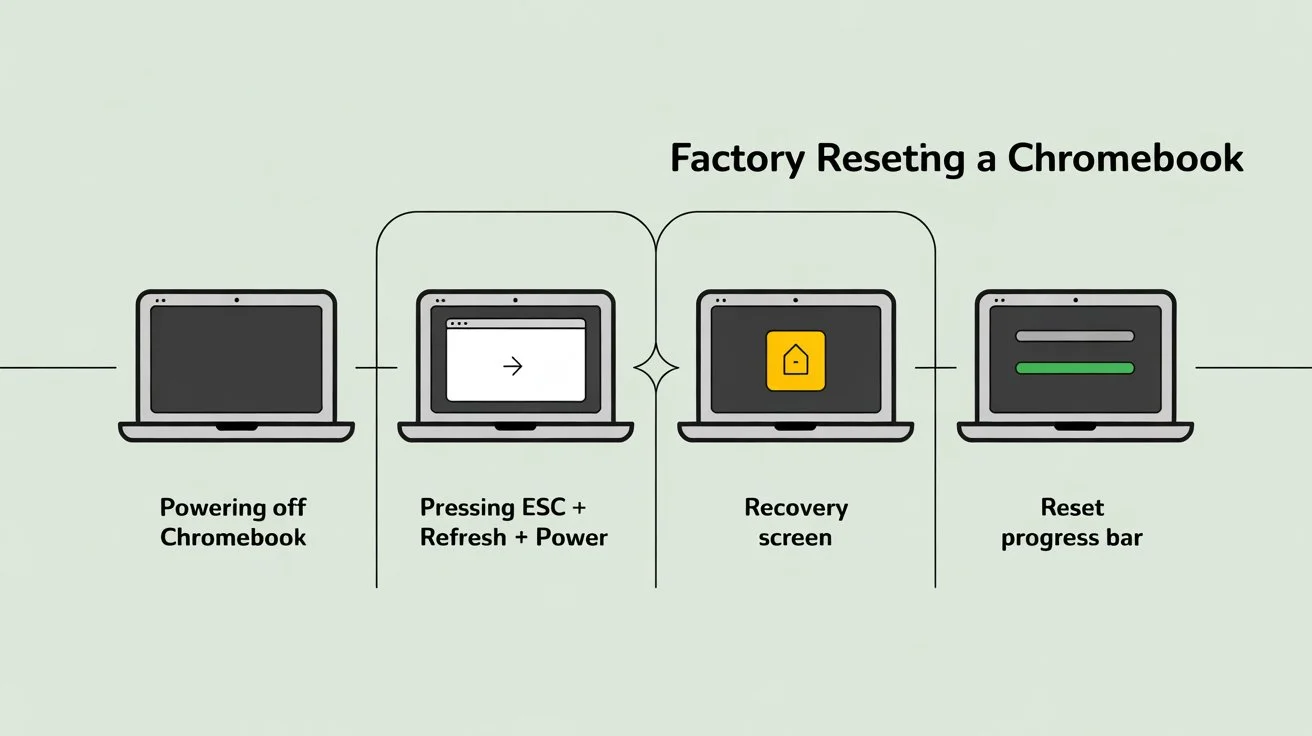 factory reset Chromebook without password