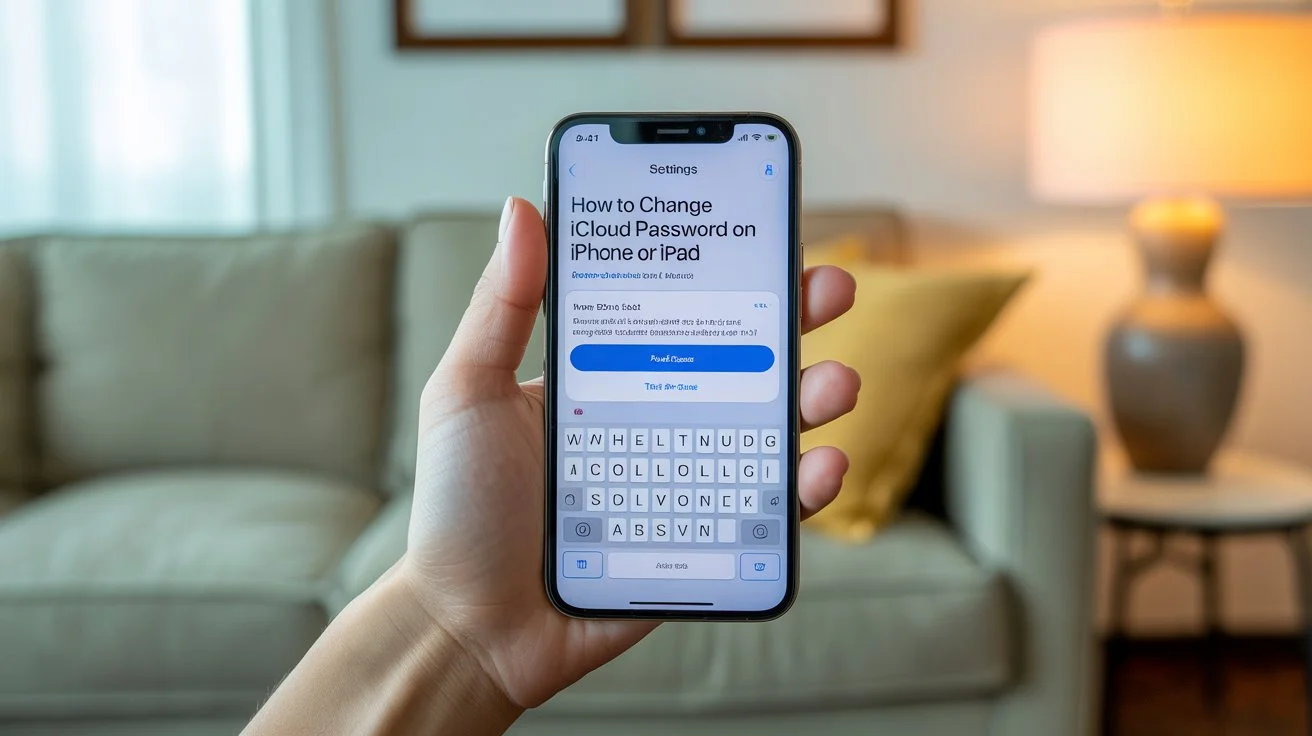 how to change iCloud password